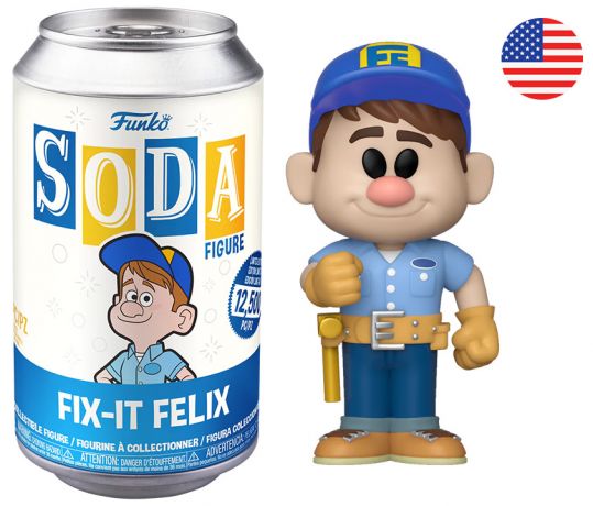 Figurine Funko Soda Les Mondes de Ralph [Disney] Félix Fixe Jr. (Canette Bleue)