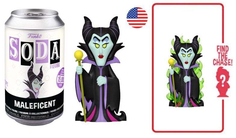 Figurine Funko Soda Disney Villains Maléfique (Canette Noire)