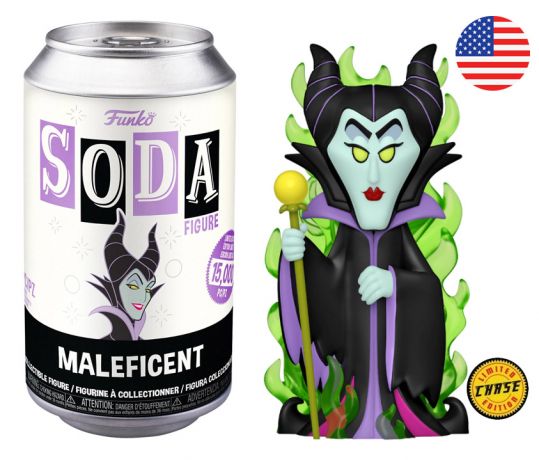 Figurine Funko Soda Disney Villains Maléfique (Canette Noire) [Chase]