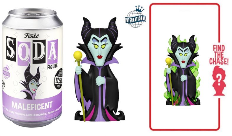 Figurine Funko Soda Disney Villains Maléfique (Canette Rose)