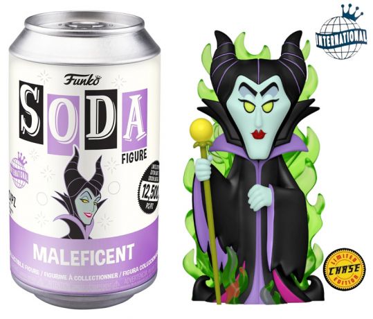 Figurine Funko Soda Disney Villains Maléfique (Canette Rose) [Chase]