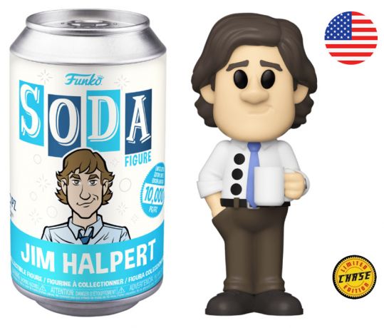 Figurine Funko Soda The Office Jim Halpert (Canette Bleue) [Chase]