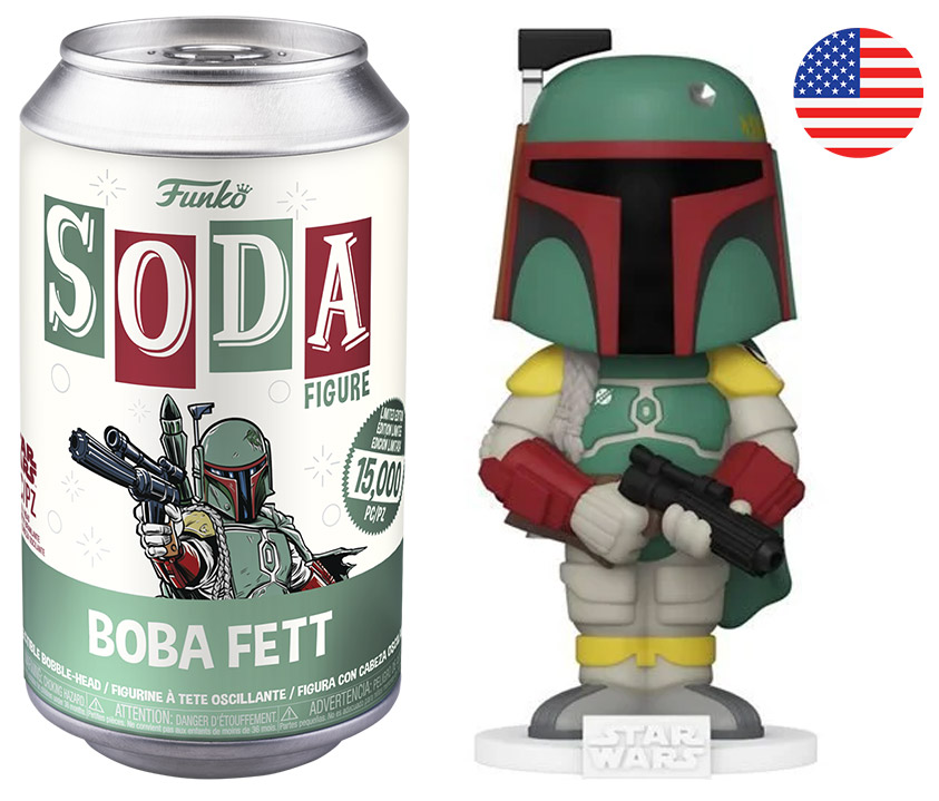 Funko Pop! Star Wars: Boba Fett – Figurine Vinyle Retro Soda (Édition 2022) – Collectionneur 9,5 Cm
