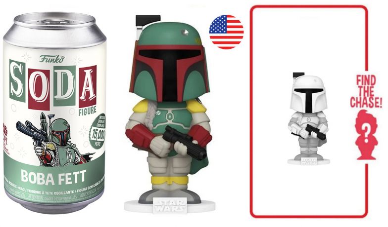 Figurine Funko Soda Star Wars Divers Boba Fett (Canette Verte)