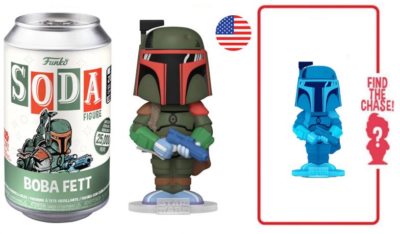 Figurine Funko Soda Star Wars Divers Boba Fett (Canette Verte)