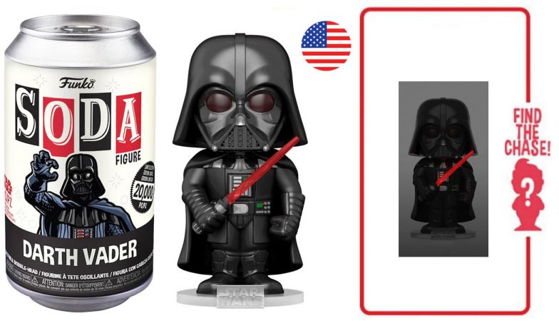 Figurine Funko Soda Star Wars Divers Dark Vador (Canette Noire)