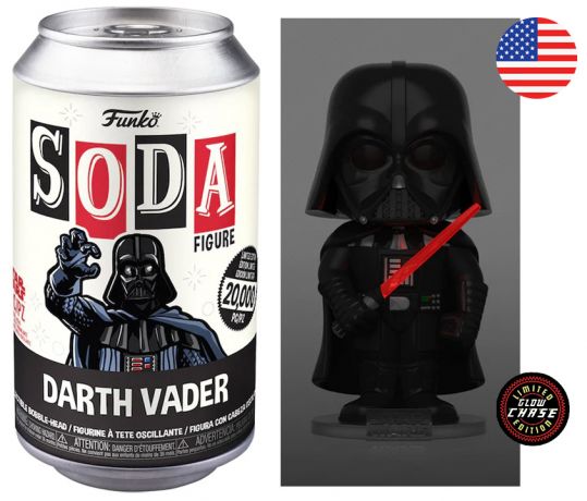 Figurine Funko Soda Star Wars Divers Dark Vador (Canette Noire) [Chase]