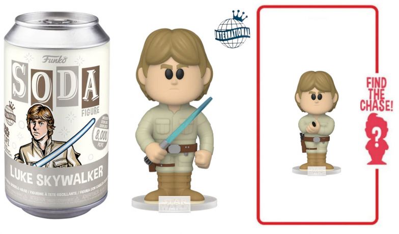 Figurine Funko Soda Star Wars Divers Luke Skywalker (Canette Grise)