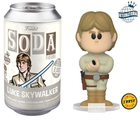 Figurine Funko Soda Star Wars Divers Luke Skywalker (Canette Grise) [Chase]