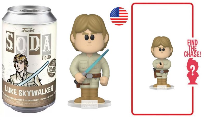 Figurine Funko Soda Star Wars Divers Luke Skywalker (Canette Marron)