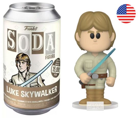 Figurine Funko Soda Star Wars Divers Luke Skywalker (Canette Marron)