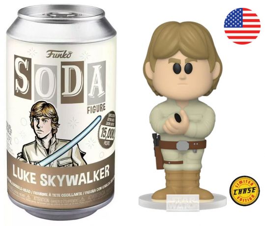 Figurine Funko Soda Star Wars Divers Luke Skywalker (Canette Marron) [Chase]