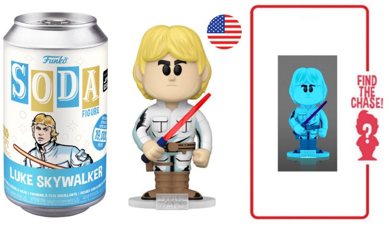 Figurine Funko Soda Star Wars Divers Luke Skywalker Retro Series (Canette Bleue)