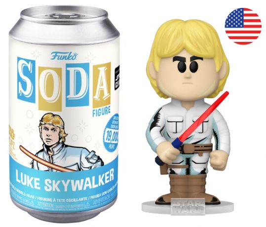 Figurine Funko Soda Star Wars Divers Luke Skywalker Retro Series (Canette Bleue)