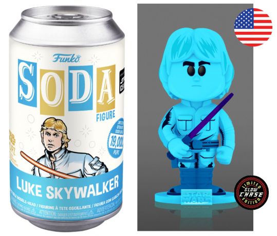 Figurine Funko Soda Star Wars Divers Luke Skywalker Retro Series (Canette Bleue) [Chase]