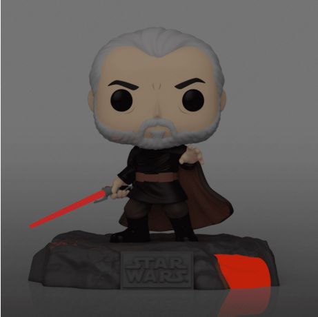 Figurine Funko Pop Star Wars 3 : La Revanche des Sith #522 Série Sabre Rouge Volume 1: Comte Dooku