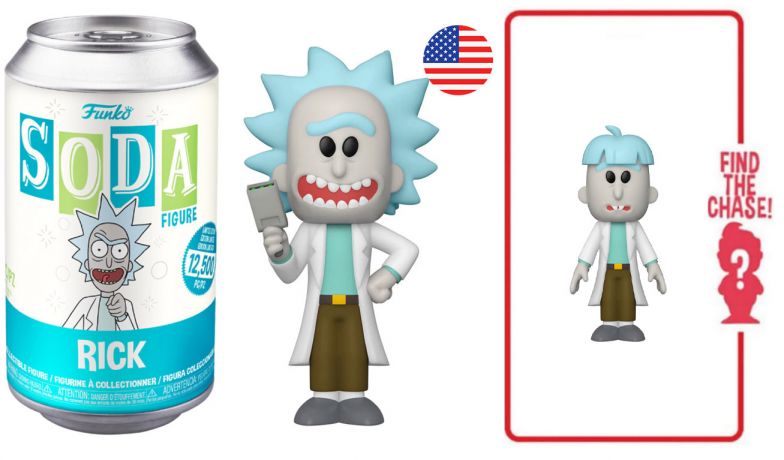 Figurine Funko Soda Rick et Morty Rick (Canette Bleue)
