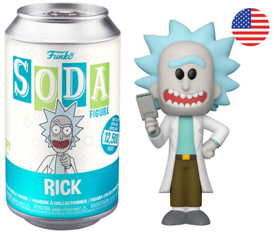 Figurine Funko Soda Rick et Morty Rick (Canette Bleue)
