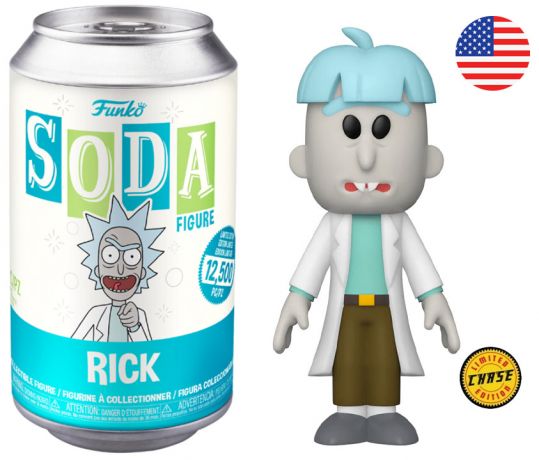 Figurine Funko Soda Rick et Morty Rick (Canette Bleue) [Chase]