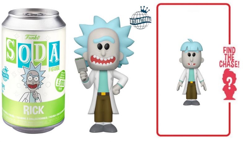 Figurine Funko Soda Rick et Morty Rick (Canette Verte)