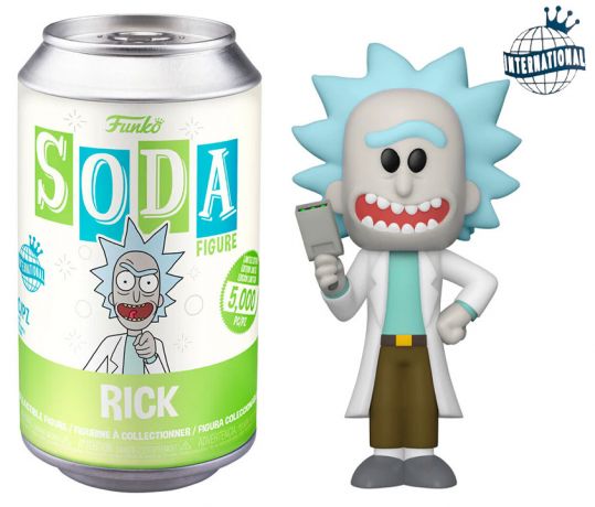 Figurine Funko Soda Rick et Morty Rick (Canette Verte)