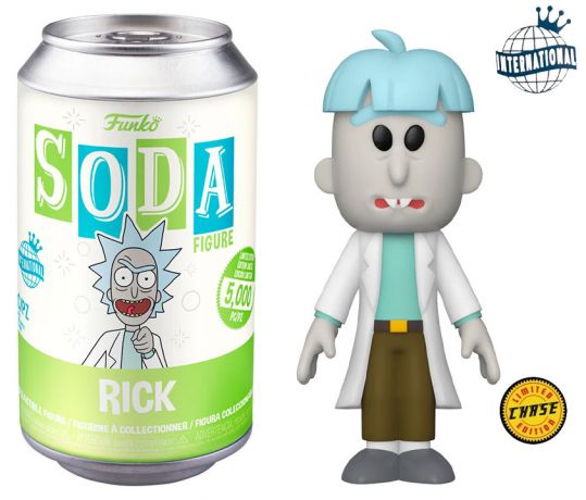 Figurine Funko Soda Rick et Morty Rick (Canette Verte) [Chase]