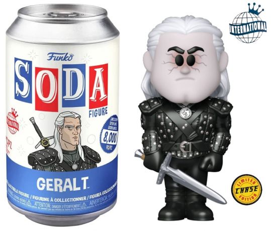 Figurine Funko Soda The Witcher Série Netflix Geralt (Canette Bleue) [Chase]
