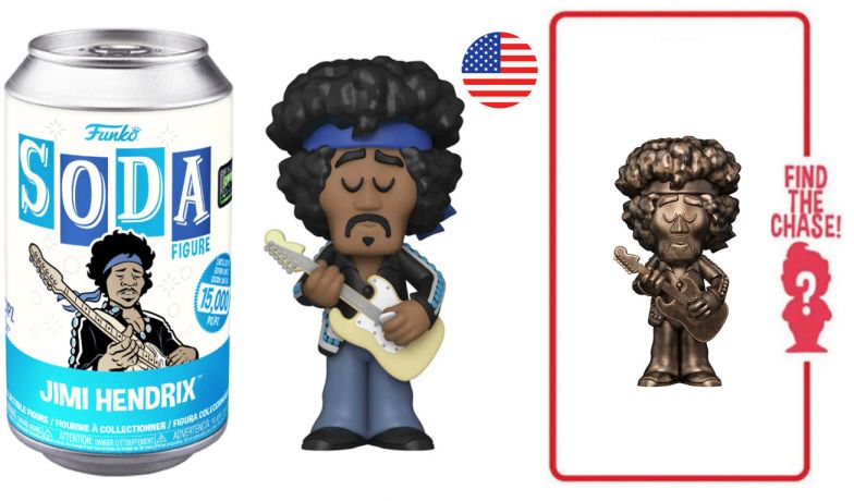 Figurine Funko Soda Jimi Hendrix Jimi Hendrix (Canette Bleue)