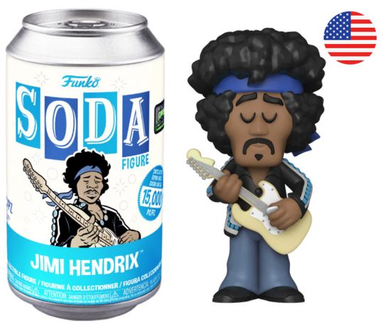 Figurine Funko Soda Jimi Hendrix Jimi Hendrix (Canette Bleue)