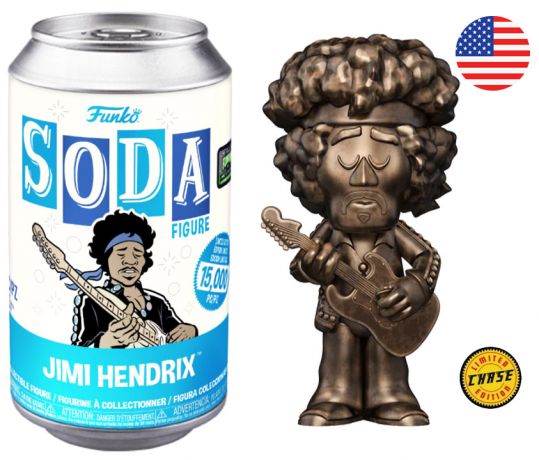 Figurine Funko Soda Jimi Hendrix  Jimi Hendrix (Canette Bleue) [Chase]