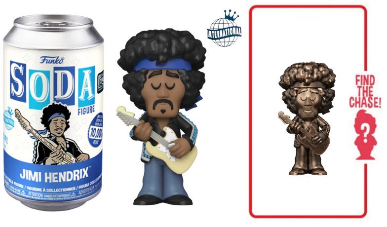 Figurine Funko Soda Jimi Hendrix  Jimi Hendrix (Canette Bleue)