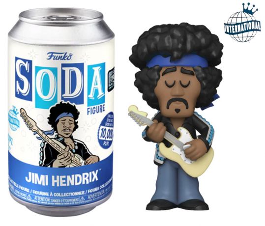 Figurine Funko Soda Jimi Hendrix  Jimi Hendrix (Canette Bleue)