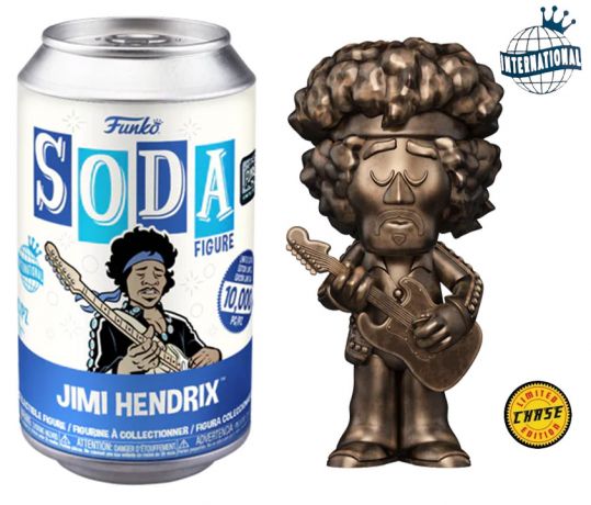 Figurine Funko Soda Jimi Hendrix  Jimi Hendrix (Canette Bleue) [Chase]
