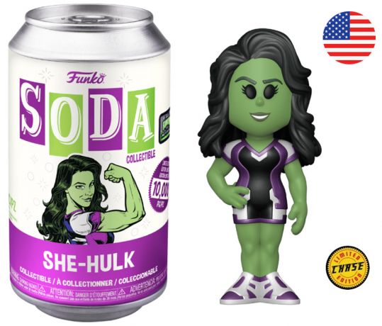 Figurine Funko Soda She-Hulk : Avocate [Marvel] She-Hulk (Canette Rose) [Chase]