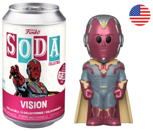 Figurine Funko Soda WandaVision [Marvel] Vision (Canette Rouge)