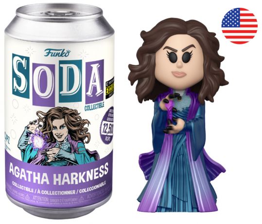 Figurine Funko Soda WandaVision [Marvel] Agatha Harkness (Canette Violette)