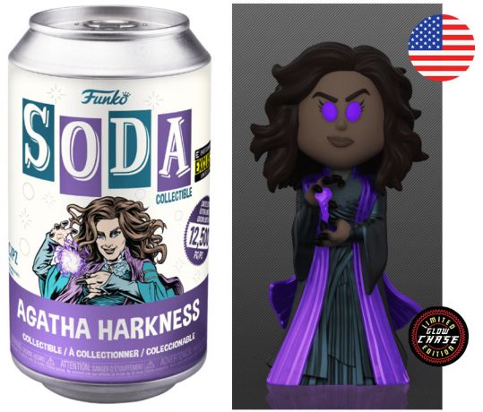 Figurine Funko Soda WandaVision [Marvel] Agatha Harkness (Canette Violette) [Chase]