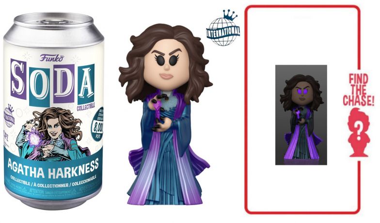 Figurine Funko Soda WandaVision [Marvel] Agatha Harkness (Canette Bleue)