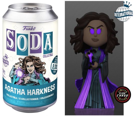 Figurine Funko Soda WandaVision [Marvel] Agatha Harkness (Canette Bleue) [Chase]