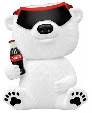 Figurine Funko Pop Icônes de Pub #158 Ours polaire Coca-Cola des années 90 - Flocked