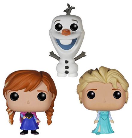 Figurine Funko Pop La Reine des Neiges [Disney] #01 Anna, Olaf et Elsa - Pocket 3 Pack