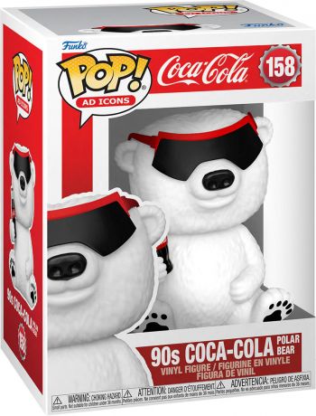 Figurine Funko Pop Icônes de Pub #158 Ours polaire Coca-Cola des années 90