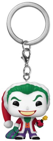 Figurine Funko Pop DC Super-Héros Joker le Père Noël - Porte-clés