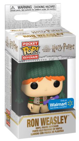 Figurine Funko Pop Harry Potter Ron Weasley (Noël) - Porte-clés