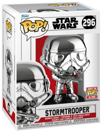 Figurine Funko Pop Star Wars 6 : Le Retour du Jedi #296 Stormtrooper - Chrome