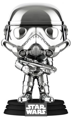 Figurine Funko Pop Star Wars 6 : Le Retour du Jedi #296 Stormtrooper - Chrome - T-Shirt