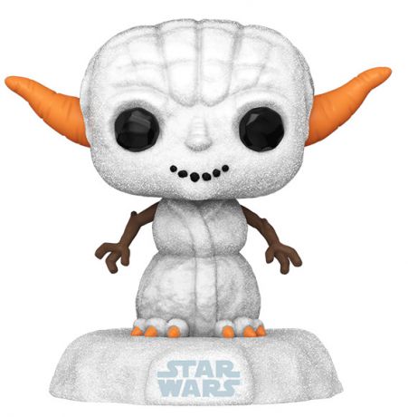 Figurine Funko Pop Star Wars : Noël #568 Yoda bonhomme de neige