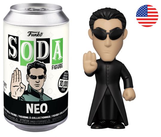 Figurine Funko Soda Matrix  Neo (Canette Noire)