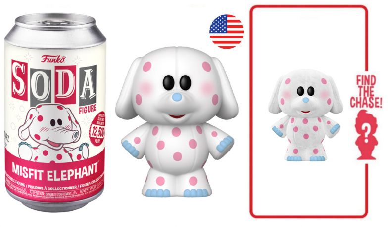 Figurine Funko Soda Rudolphe le renne au nez rouge (1964) Misfit Elephant (Canette Rouge)