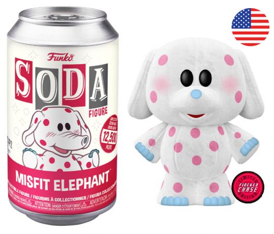 Figurine Funko Soda Rudolphe le renne au nez rouge (1964) Misfit Elephant (Canette Rouge) [Chase]